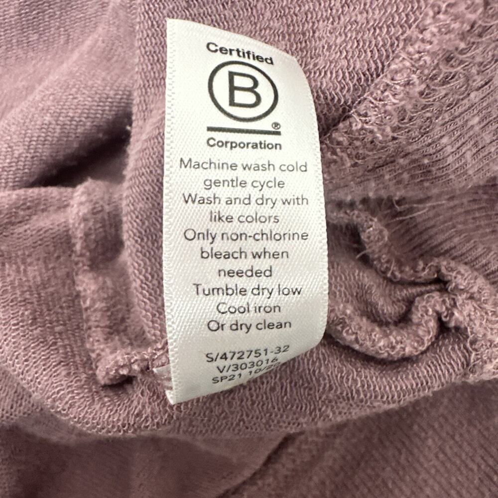 Athleta Sweatshirt‎ Womens Large Purple Pullover Athleisure Boxy Stretch - Picture 8 of 12